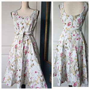 Gal Meets Glam Floral Cotton Fit & Flare Dress 4